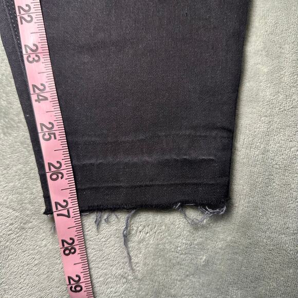 Spanx Denim Legging Women Size 3X Vintage Black Distressed Pull On Stretch NEW - Picture 9 of 16